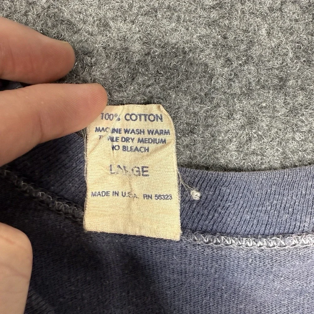 Vintage Nike T Shirt Single Stitch L 70s Pinwheel Tag RARE Crazy Fade - Picture 5 of 8